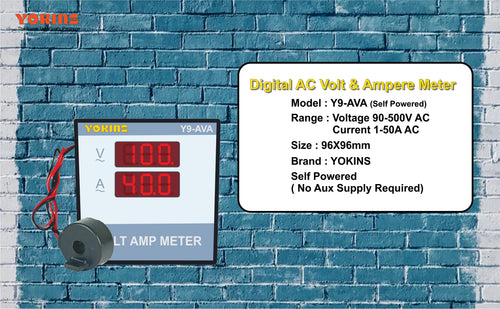 Y9-AVA-SP  AC Volt & Ampere Meter