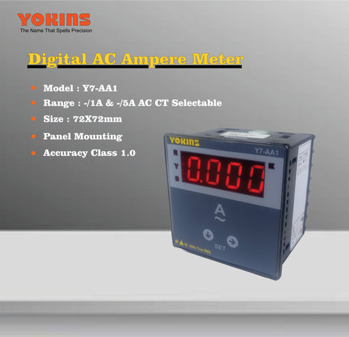 Y7-AA1 AC Ammeter (Single Phase)