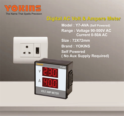 Y7-AVA-SP  AC Volt & Ampere Meter