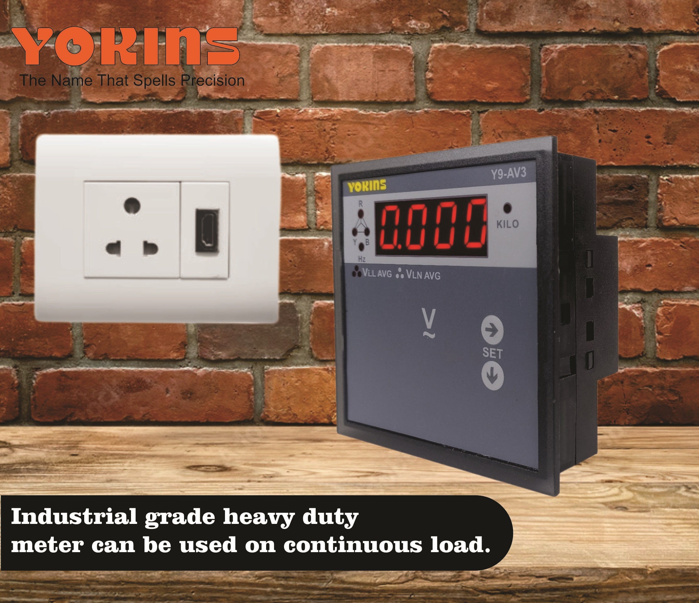 Y9-AV3 AC Voltmeter (Three Phase)