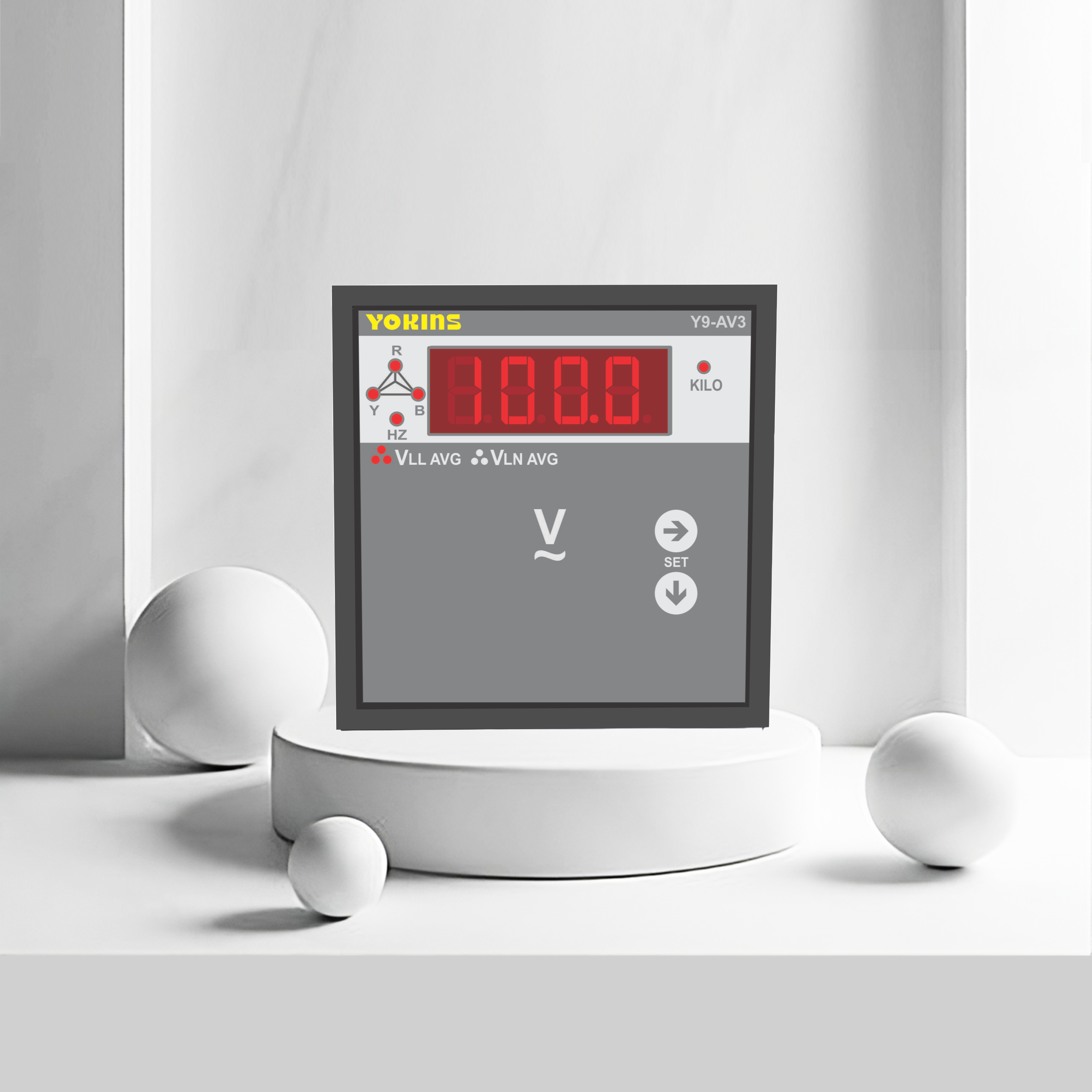 AC Voltmeter (Three Phase)