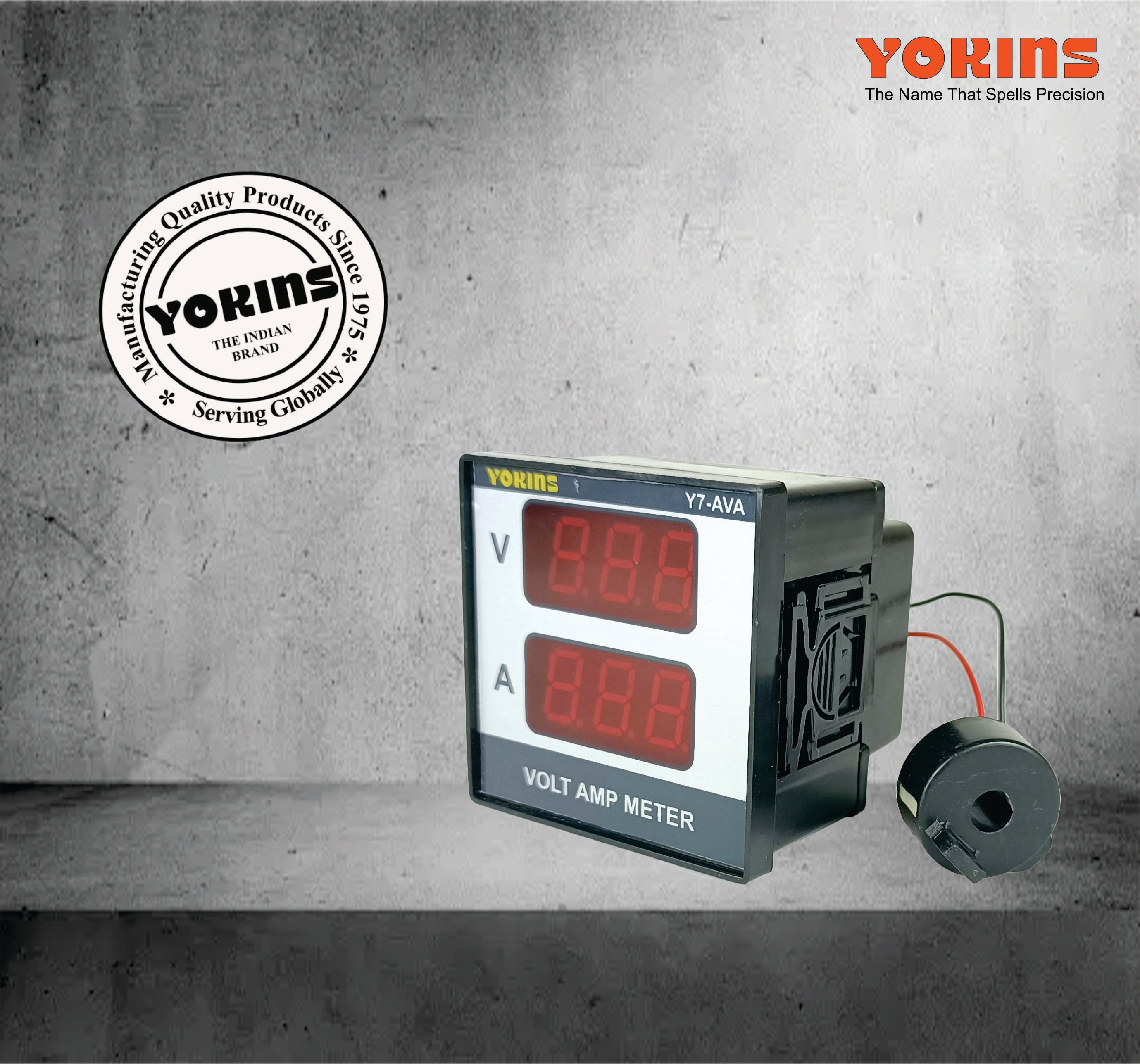 Y7-AVA-220VAC  AC Volt & Ampere Meter