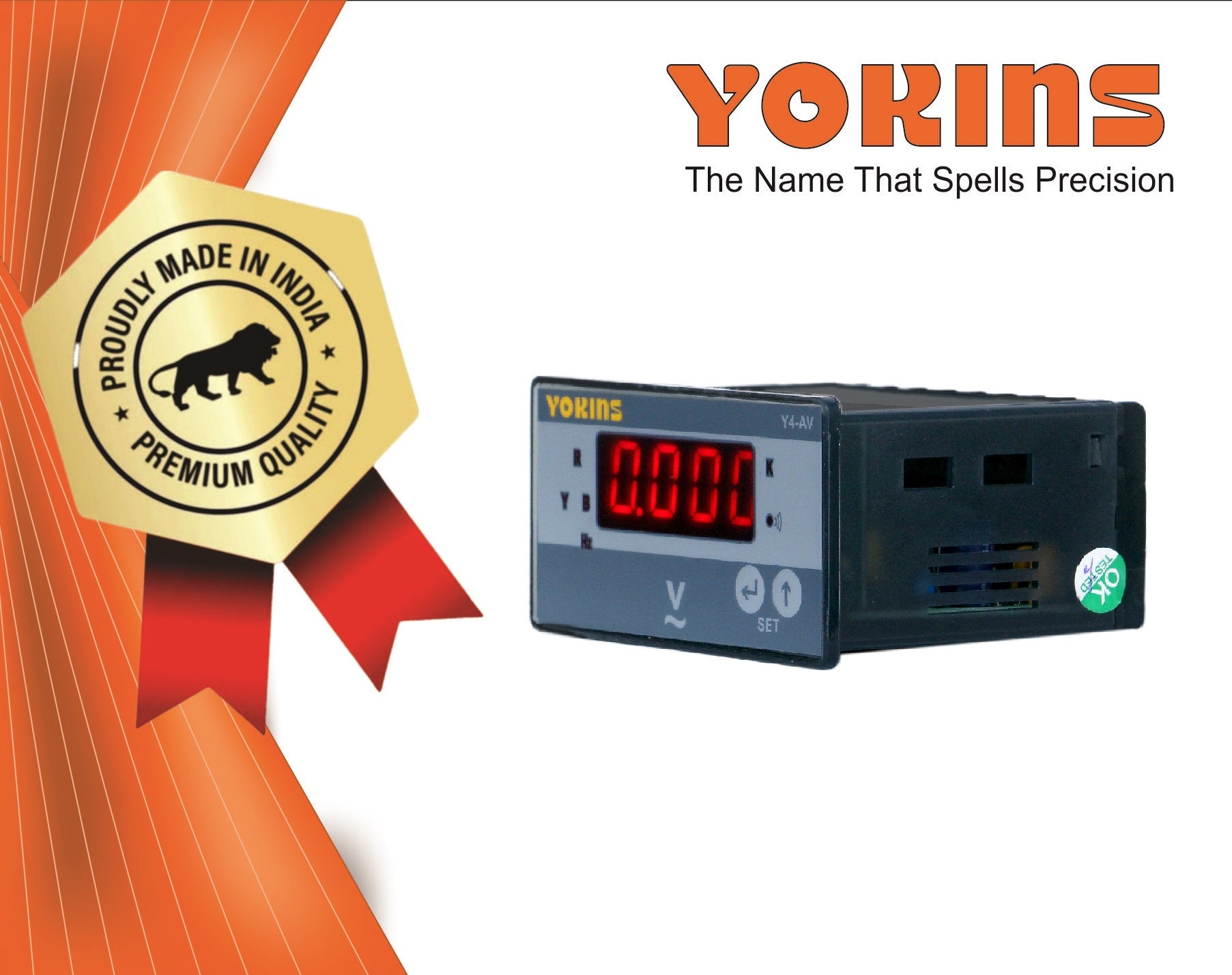 Y4-AV1 AC Voltmeter (Single Phase)