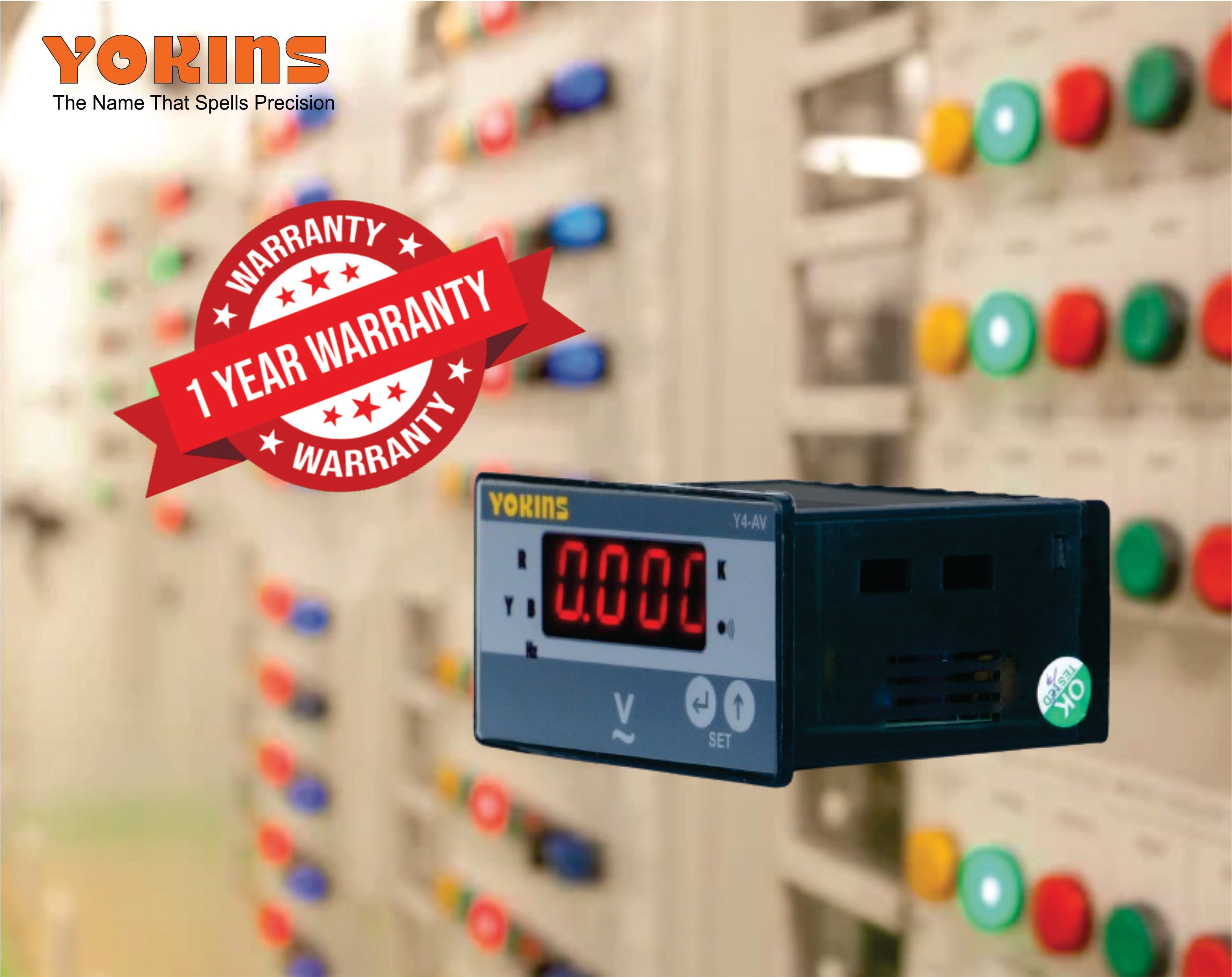 Y4-AV1 AC Voltmeter (Single Phase)