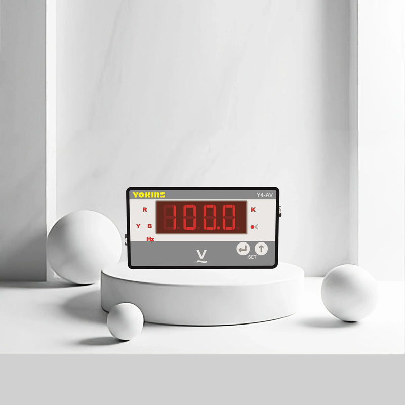Y4-AV1 AC Voltmeter (Single Phase) (ST) - Yokins Instruments