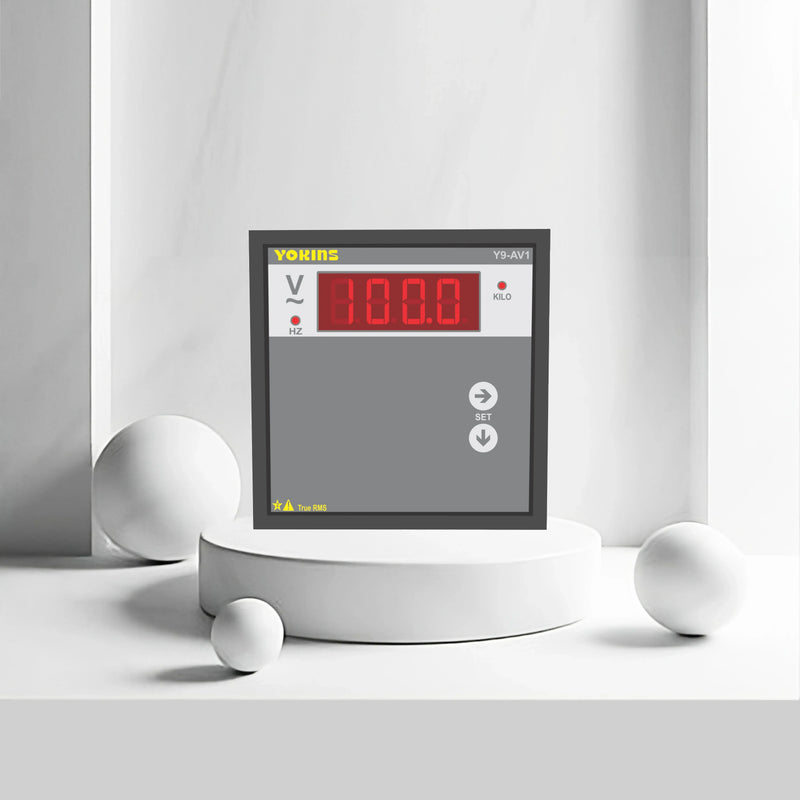 Y9-AV1 AC Voltmeter (Single Phase) (ST) - Yokins Instruments