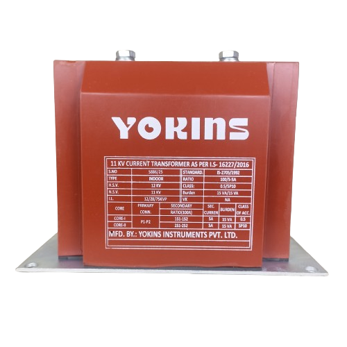 Yokins Instruments HV current transformers with insulated wiring and metallic connectors for electrical measurement applications