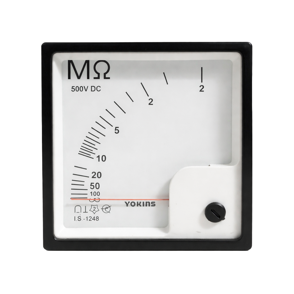 Infrared (IR) thermometer from Yokins Instruments displaying digital readout and temperature measurement in a sleek design.