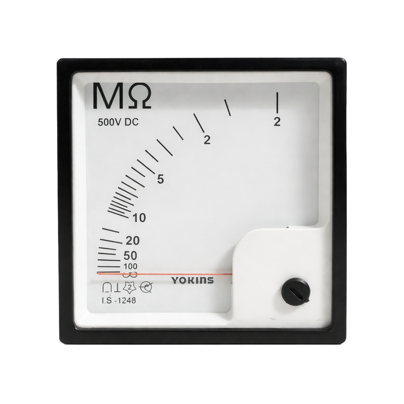 Infrared (IR) thermometer from Yokins Instruments displaying digital readout and temperature measurement in a sleek design.