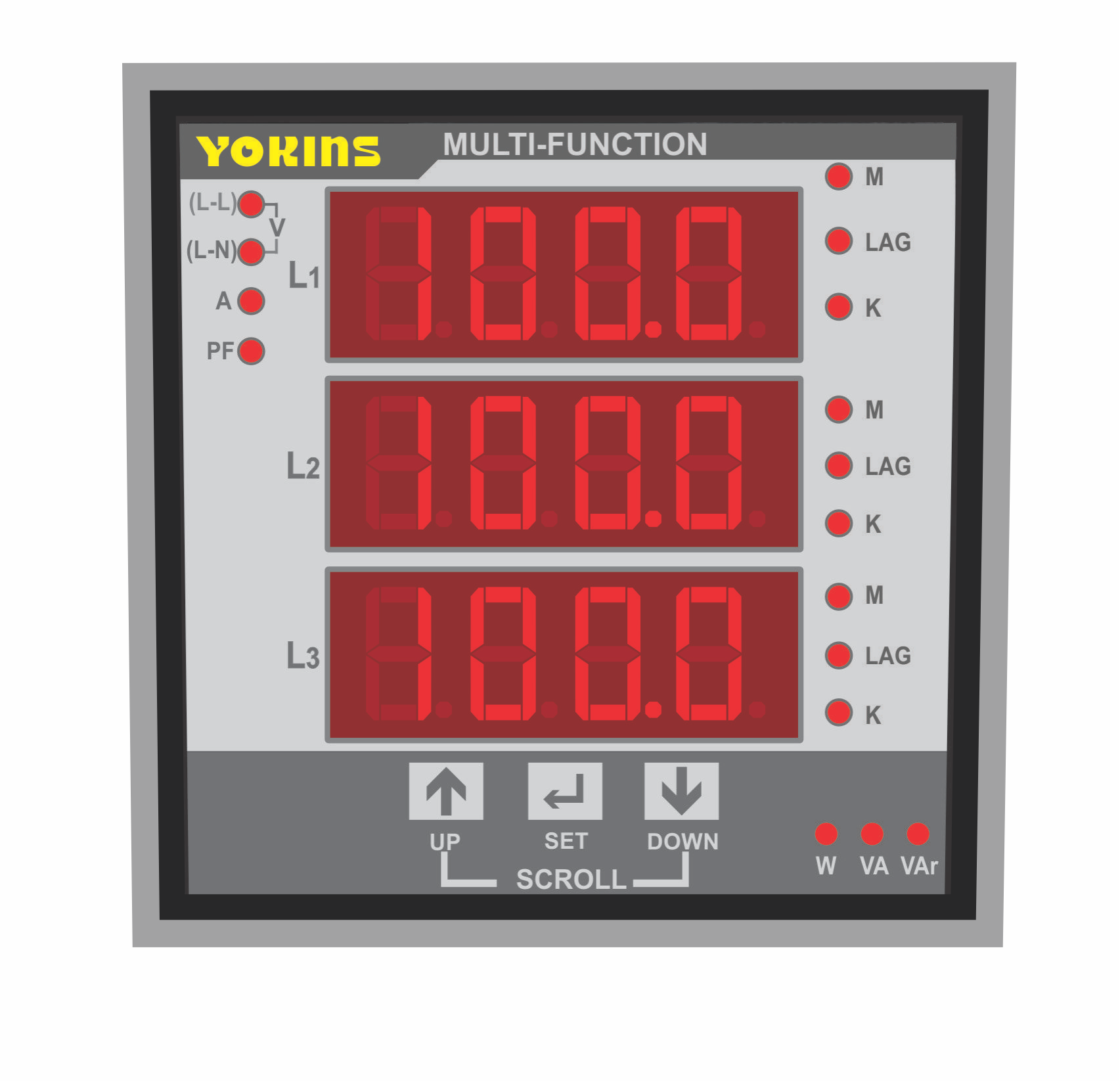 AC Three Phase Multifunction Meter
