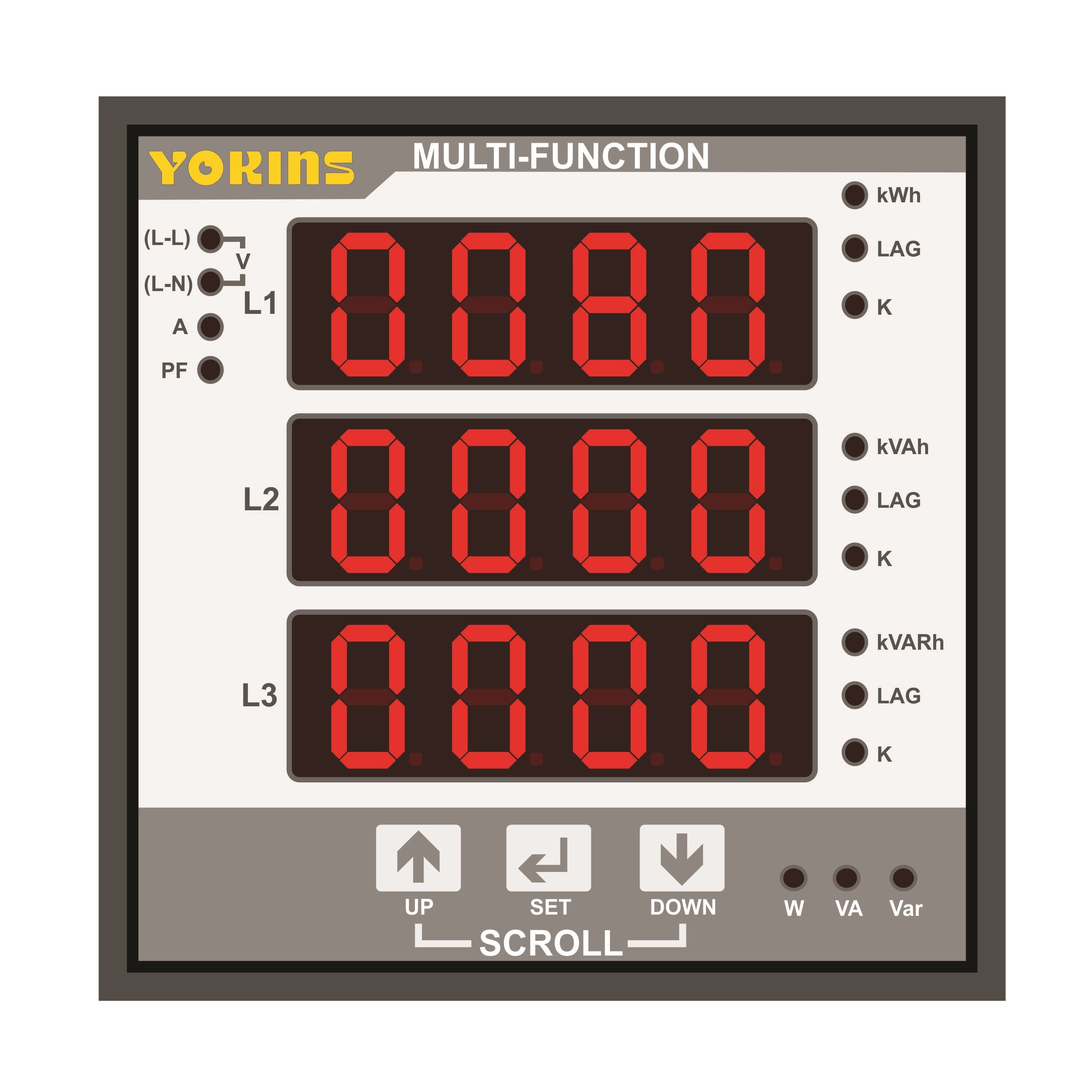 AC Three Phase Multifunction Meter